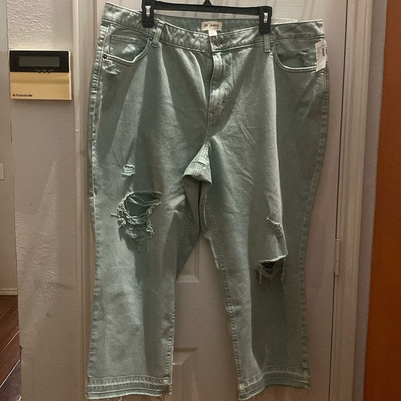 Maurices Womens 25” Straight Crop Jeans Size 20WHigh Rise Comfort Stretch. - Picture 1 of 8